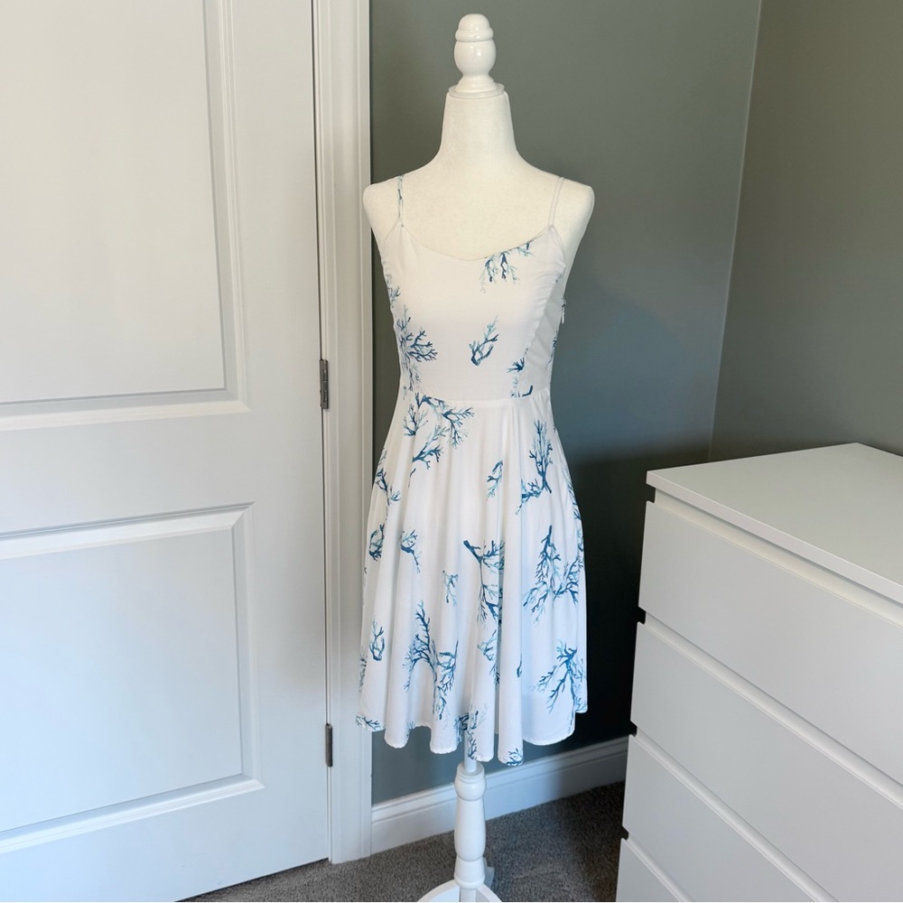 NWOT Old Navy Coral Print Cami Dress, S